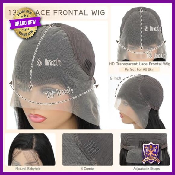 30 Inch Deep Wave Lace Front Wig Human Hair 13x6 HD Pre Plucked main image 6
